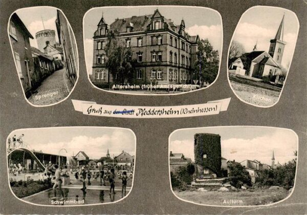 Pfeddersheim Sprenger Altersheim ehem Amtsgericht Kirchen Schwimmbad Aulturm