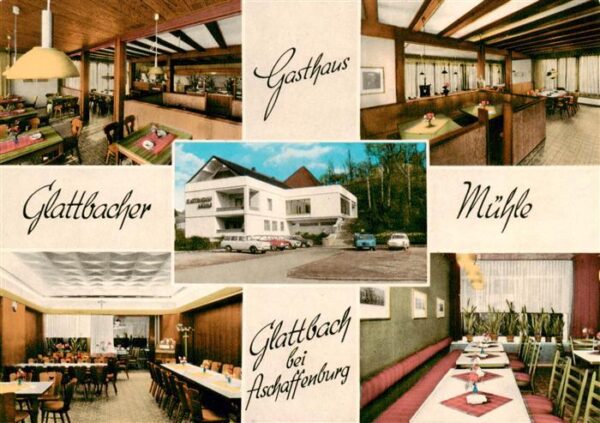 Glattbach Unterfranken Gasthaus Glattbacher Muehle Gastraeume