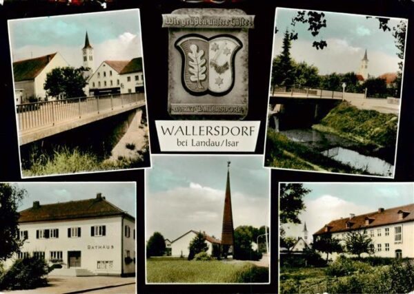 Wallersdorf Kirche Rathaus Teilansichten