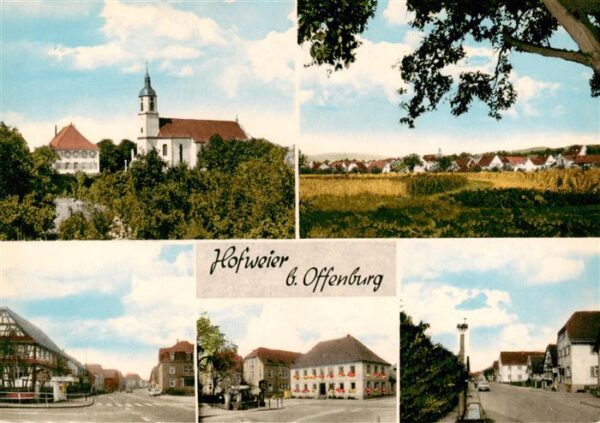Hofweier Ortenaukreis Kirche Panorama Ortspartien