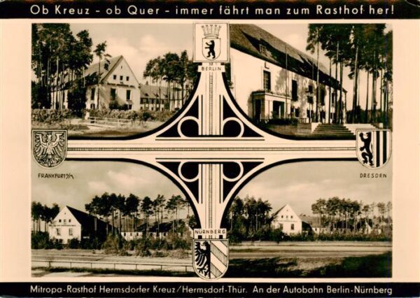 Hermsdorfer Kreuz Autobahn Schleifreisen Mitropa Rasthof an der Autobahn Berlin
