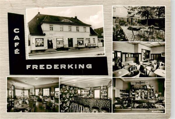Stolzenau Weser Cafe Frederking Garten Gastraeume Bar Konditorei
