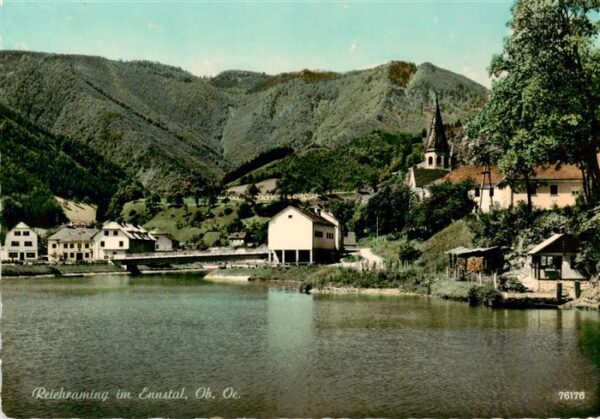Reichraming Oberoesterreich AT im Ennstal Panorama