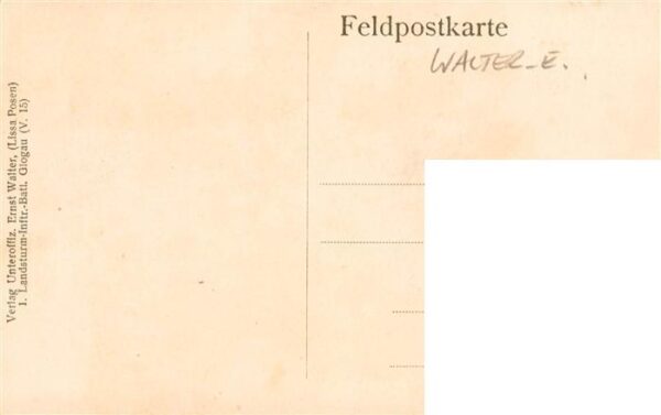 Glogau Niederschlesien Glogow PL 1. Landsturm Infanterie Batl Glogau Unterstand – Bild 2