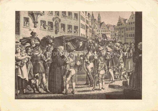 WORMS Rhein Einzug Luthers in Worms 400-Jahrfeier der Protestation zu Speyer Kue