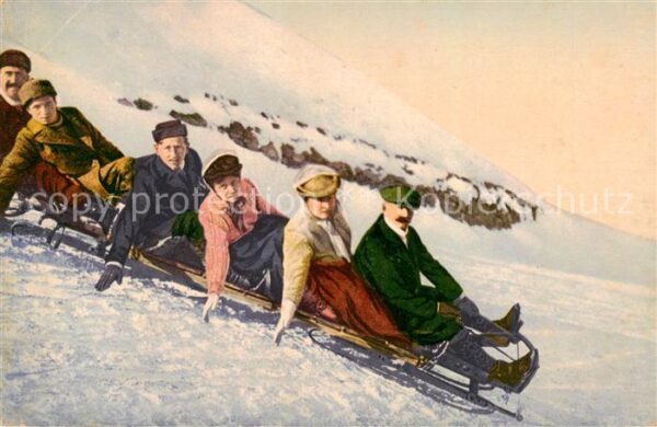 Schlitten Bobsleigh Traineaux PH.B. Nr.249  Phetochromie Bern
