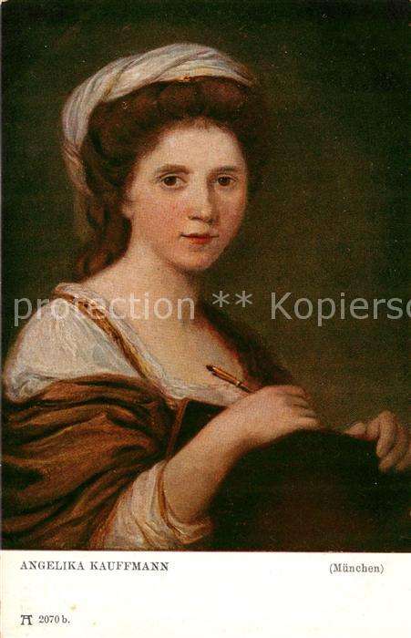 Verlag Ackermann Kuenstlerpostkarte Nr. Nr. 2070 b. Angelika Kauffmann Muenchen