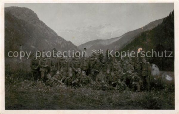Militaria Schweiz Gruppenfoto Soldaten