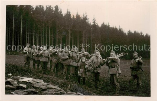 Militaria Schweiz Soldaten Gruppenfoto