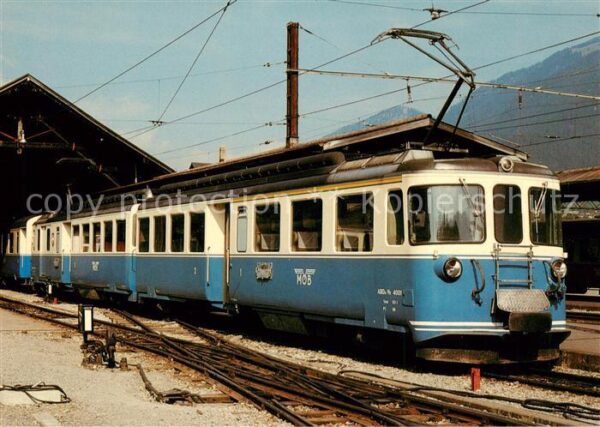 Eisenbahn Railway Chemin de Fer Montreux Berner Oberland Bahn MOB Doppeltriebwag