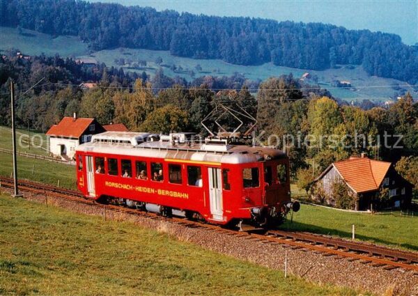 Eisenbahn Railway Chemin de Fer RHB Zahnrad Triebwagen ABDeh 2/4 24