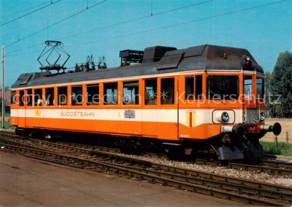Eisenbahn Railway Chemin de Fer schweizer SOB Elecktrischer Triebwagen ABe 4/4 1