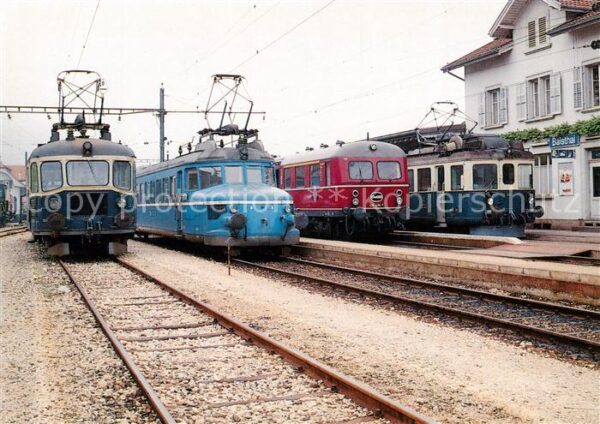 Eisenbahn Railway Chemin de Fer Triebwagen Parade Oensingen Balsthal Bahn OeBB B