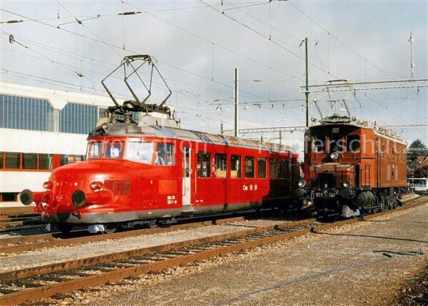 Eisenbahn Railway Chemin de Fer Oensingen BalsthalBahn OeBB RBe 2/4 202 Roter Pf
