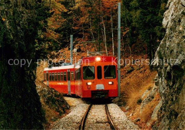 Eisenbahn Railway Chemin de Fer Chemin de fer Nyon St.Cergue La Cure Automotrice