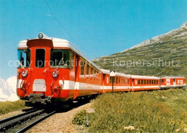 Eisenbahn Railway Chemin de Fer Furka Oberalp Bahn FO Pendelzug BDeh 4/4 II 92