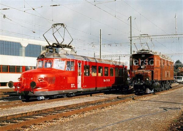 Eisenbahn Railway Chemin de Fer Oensingen Balsthal Bahn OeBB RBe 2/4 202 Roter P