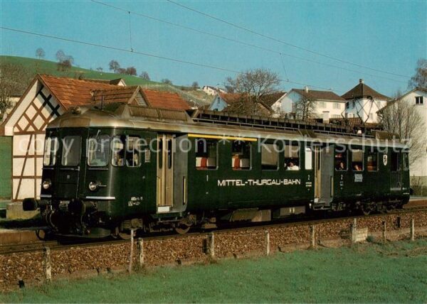 Eisenbahn Railway Chemin de Fer Mittelthurgaubahn MThB Elektrischer Triebwagen A