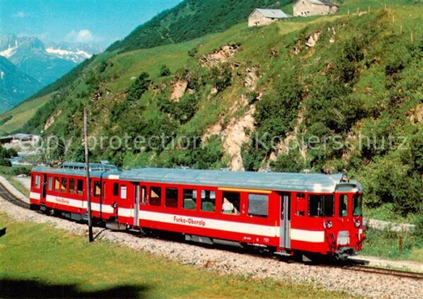 Eisenbahn Railway Chemin de Fer Furka oberalp-Bahn FO Pendelzug Triebwagen BDeh