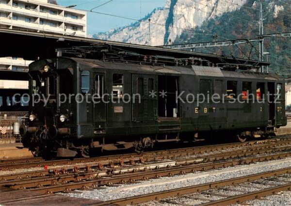 Eisenbahn Railway Chemin de Fer Emmental Burgdorf Thun Bahn EBT Elektrischer Tri