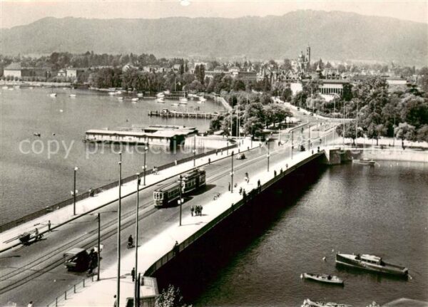 Strassenbahn Tramway-- Zuerich Quabruecke Buerkliplatz