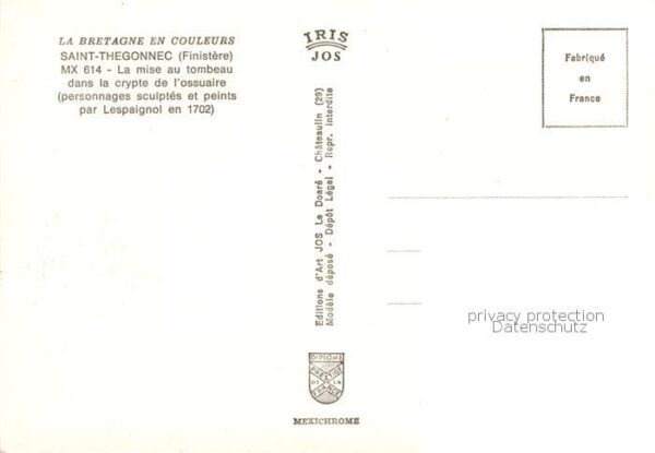 Jesus Christus Christentum Bretagne Saint-Rhegonnec IRIS Jos – Bild 2