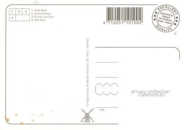 Chronik-AK Zeist Gemeentehuis Slot Zeist – Bild 2