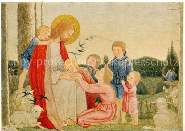 Jesus Christus Christentum J.M.Beckert Jesus Kindewr Lammes