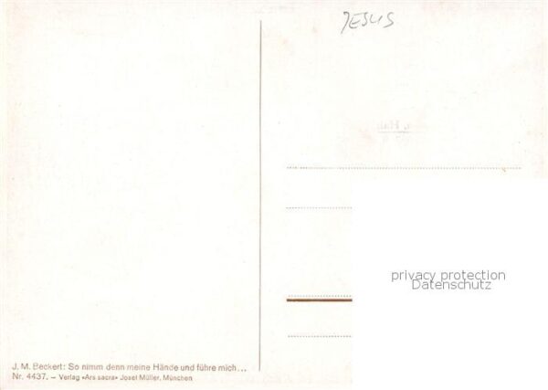 Jesus Christus Christentum J.M.Beckert Jesus Kindewr Lammes – Bild 2