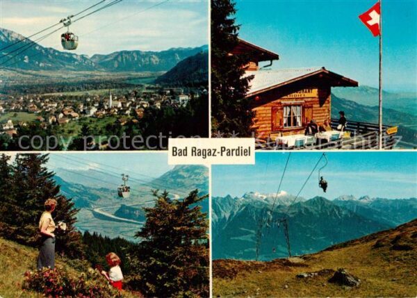 Seilbahn Cable-Car Telepherique Bad Ragaz Pizolbahn