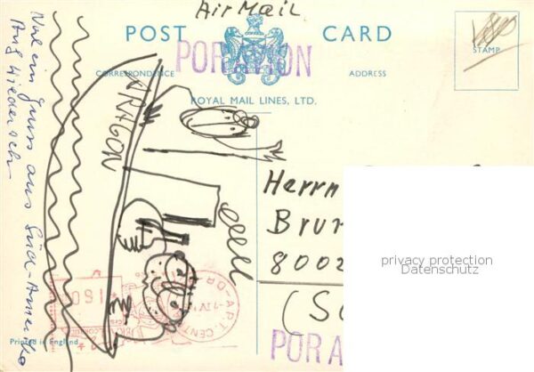 Dampfer Oceanliner Royal Mail Lines ARAGON – Bild 2