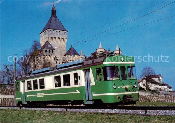 Eisenbahn Railway Chemin de Fer Chemin de fer Biere Apples Morges BAM BE 4/4 11