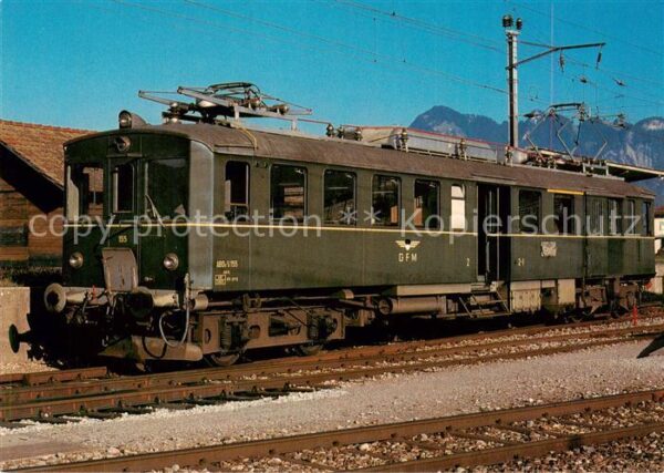 Eisenbahn Railway Chemin de Fer Freiburger Bahnen GFM Triebwagen ABDe 2/4 155