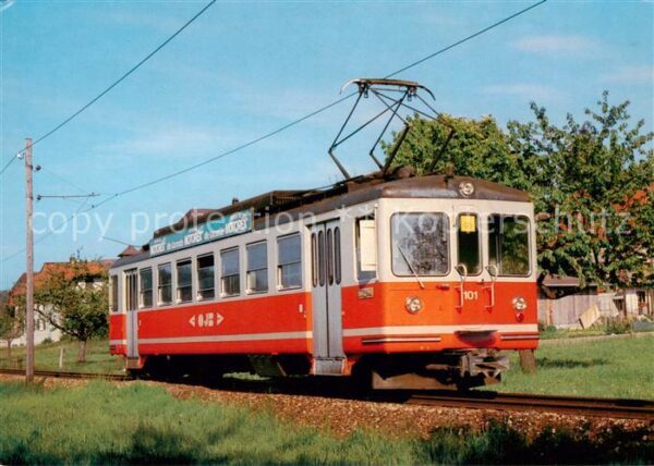 Eisenbahn Railway Chemin de Fer Triebwagen Be 4/4 101 ex 81 Oberaargau-Jura-Bahn