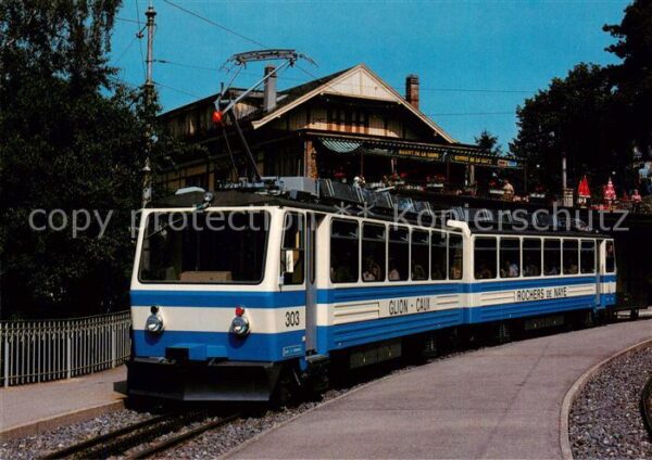 Zahnradbahn Rack Railway-- Chemin de fer GlionRochers de Naye Zahnrad-Triebwagen