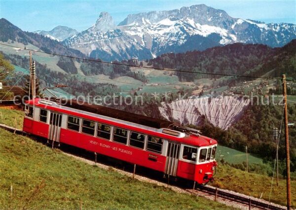 Zahnradbahn Rack Railway-- Chemins de fer Electriques Veveysans CEV BDeh 2/4 73