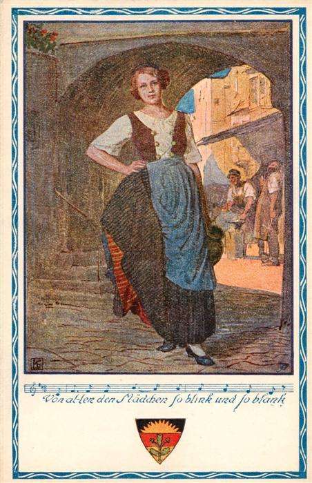 Schulverein Deutscher Nr. Nr. 372 Maedchen Lito
