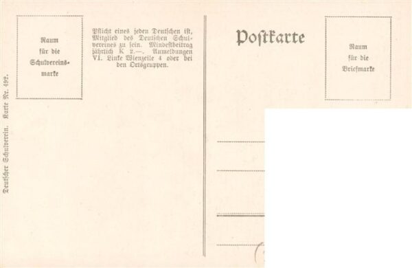 Schulverein Deutscher Nr. Nr. 492 Krieg Lito – Bild 2