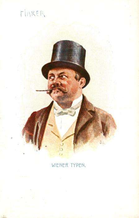 Verlag B.K.W.I. Nr. Nr. 917-4Fiaker Wiener Typen