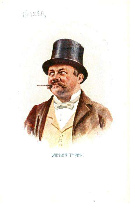 Verlag B.K.W.I. Nr. Nr. 917-4 Fiaker Winer Typen