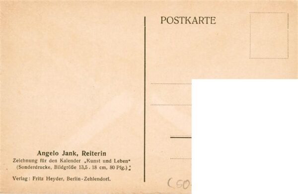 Schattenbildkarte shadowbolt Angelo Jank Reiterin – Bild 2