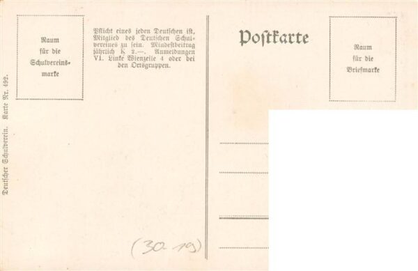 Schulverein Deutscher Nr. Nr. 492 Krieg Lito – Bild 2