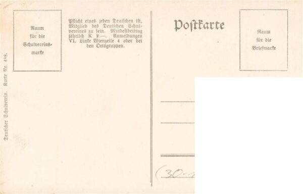 Schulverein Deutscher Nr. Nr. 488 Krieg Lito – Bild 2