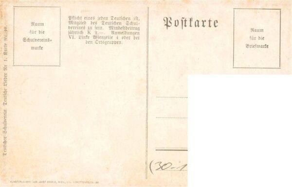 Schulverein Deutscher Nr. Nr. 40 Hut Lito – Bild 2