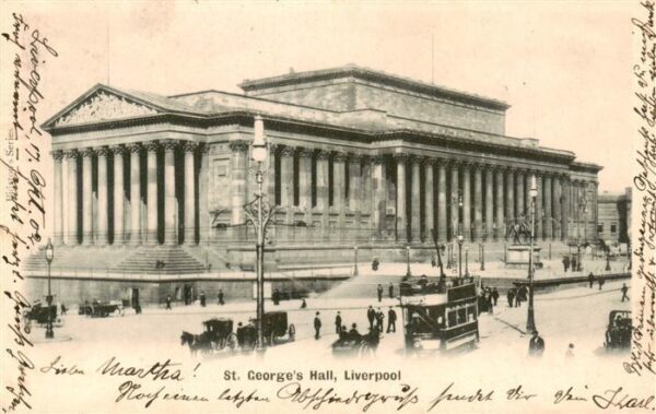 Strassenbahn Tramway-- St.Georges Hall Liverpool