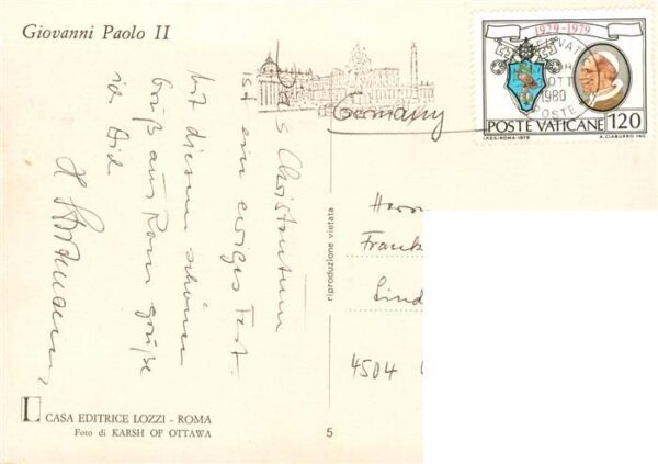 Papst Pope Pape Giovani Paolo II – Bild 2