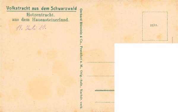 Trachten Schwarzwald Hotzentracht Hauensteinerland – Bild 2