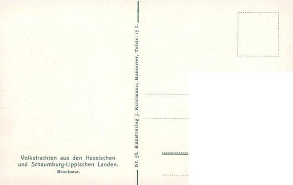 Trachten Hessen Hessische Schaumburg-Lippischen Brautpaar – Bild 2