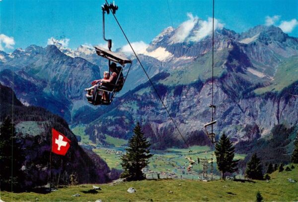 Sessellift Chairlift Telesiege Kandersteg-Oeschinen