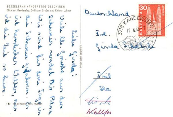 Sessellift Chairlift Telesiege Kandersteg-Oeschinen – Bild 2